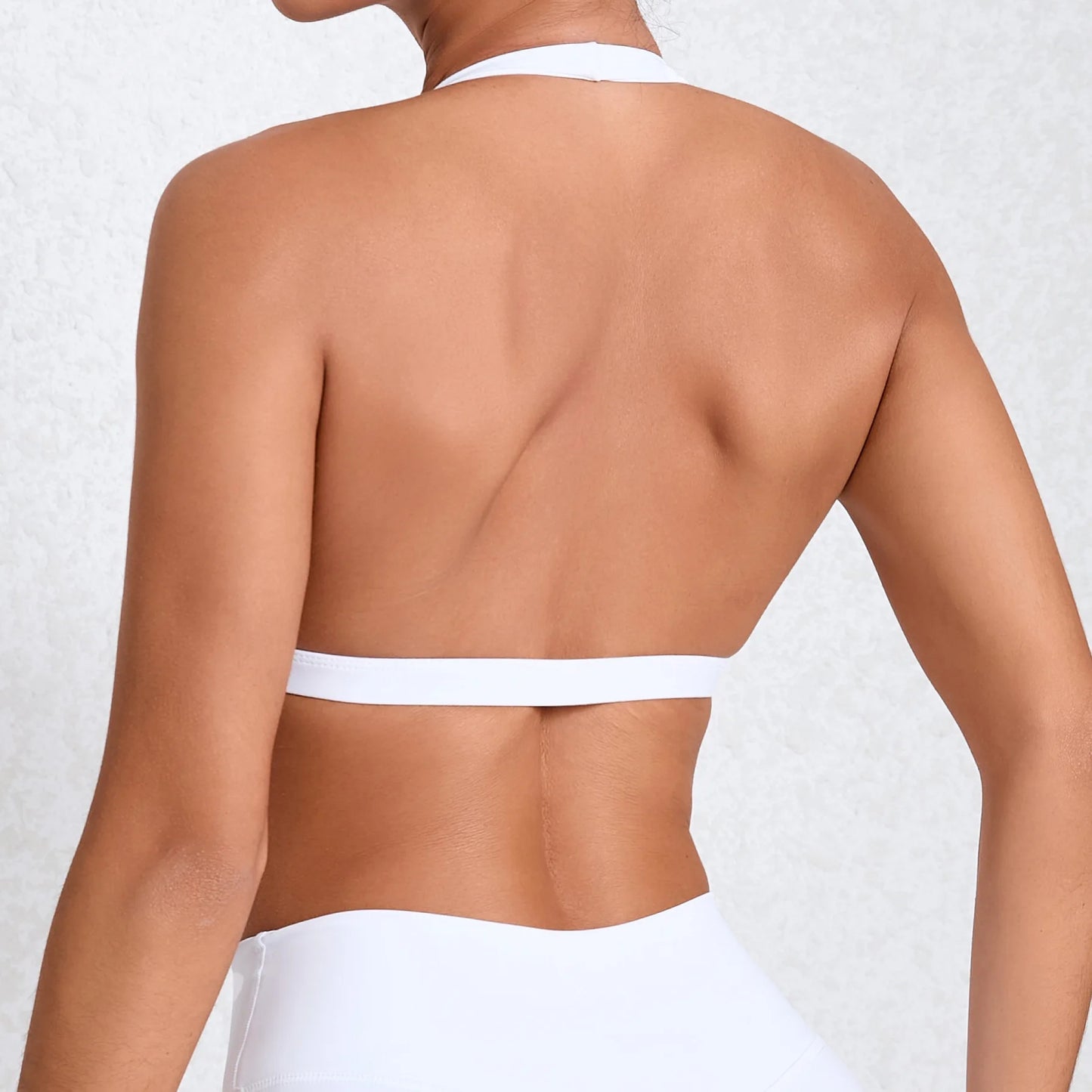 Nahtloser Yoga/Sport-BH mit Ausschnitt