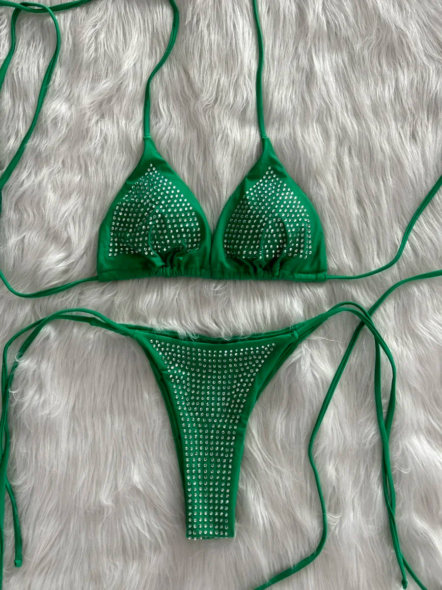 Glitzer Bikini-Set mit Pailletten – Glamour für Strand & Pool