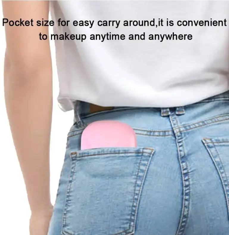 2‑Face Sides Touch Compact LED Spiegel – Dein Mini-Make-up-Wunder für unterwegs! ✨