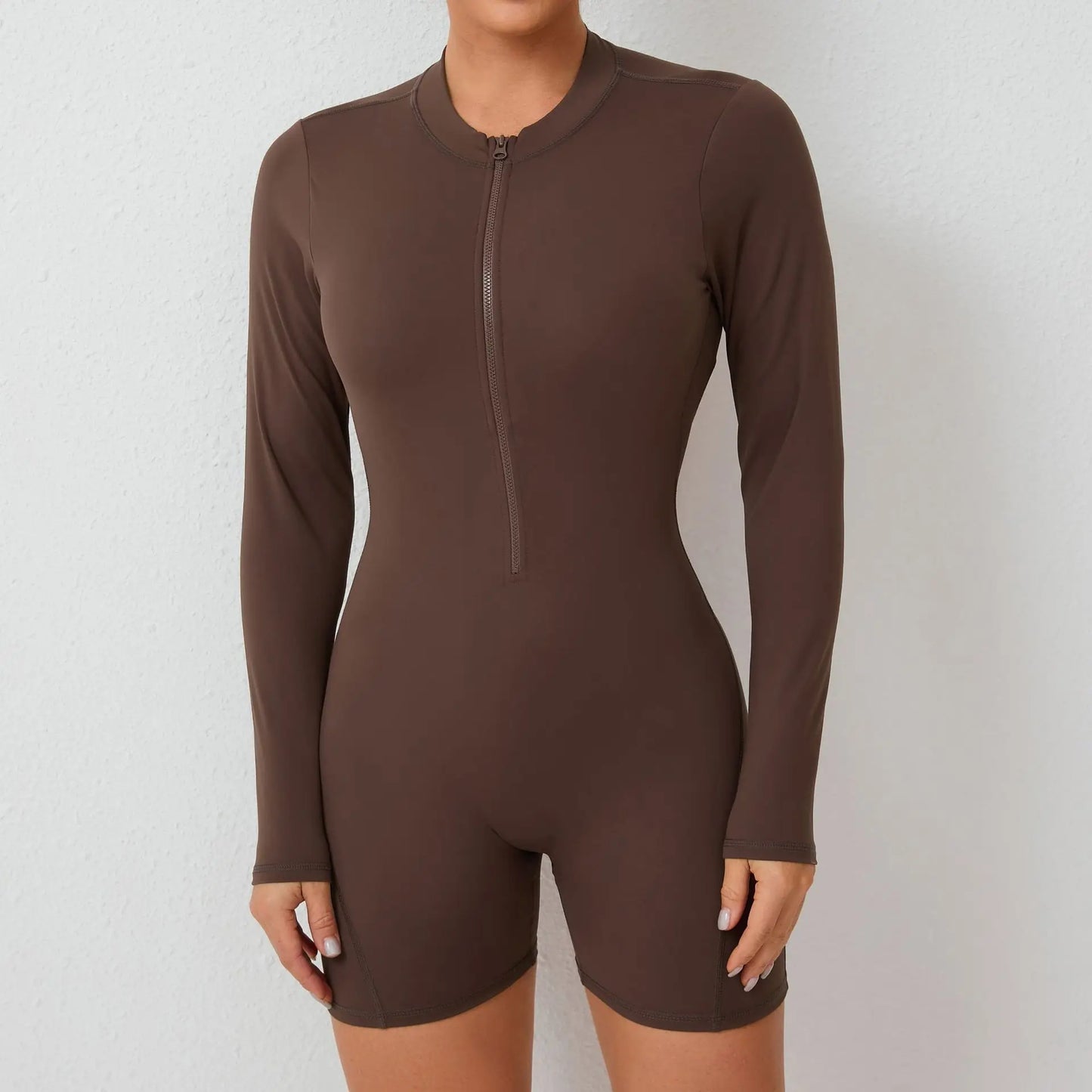 V-Rücken Scrunch Sport-Jumpsuit – Perfekte Kombination aus Style & Performance