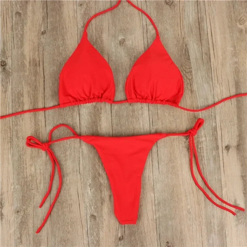 Seitlich gebundener G-String Bikini – minimalistisch, feminin & ultra sexy