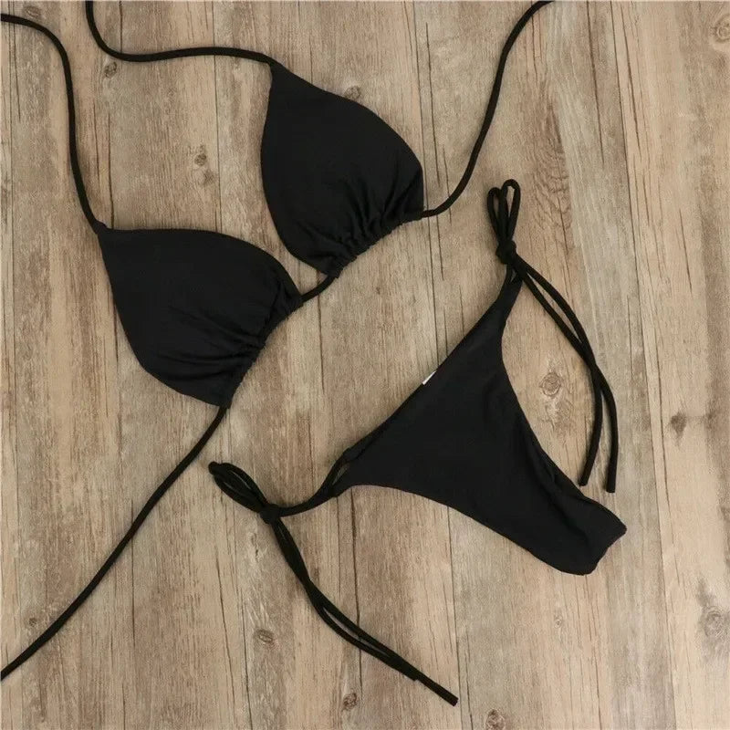 Seitlich gebundener G-String Bikini – minimalistisch, feminin & ultra sexy