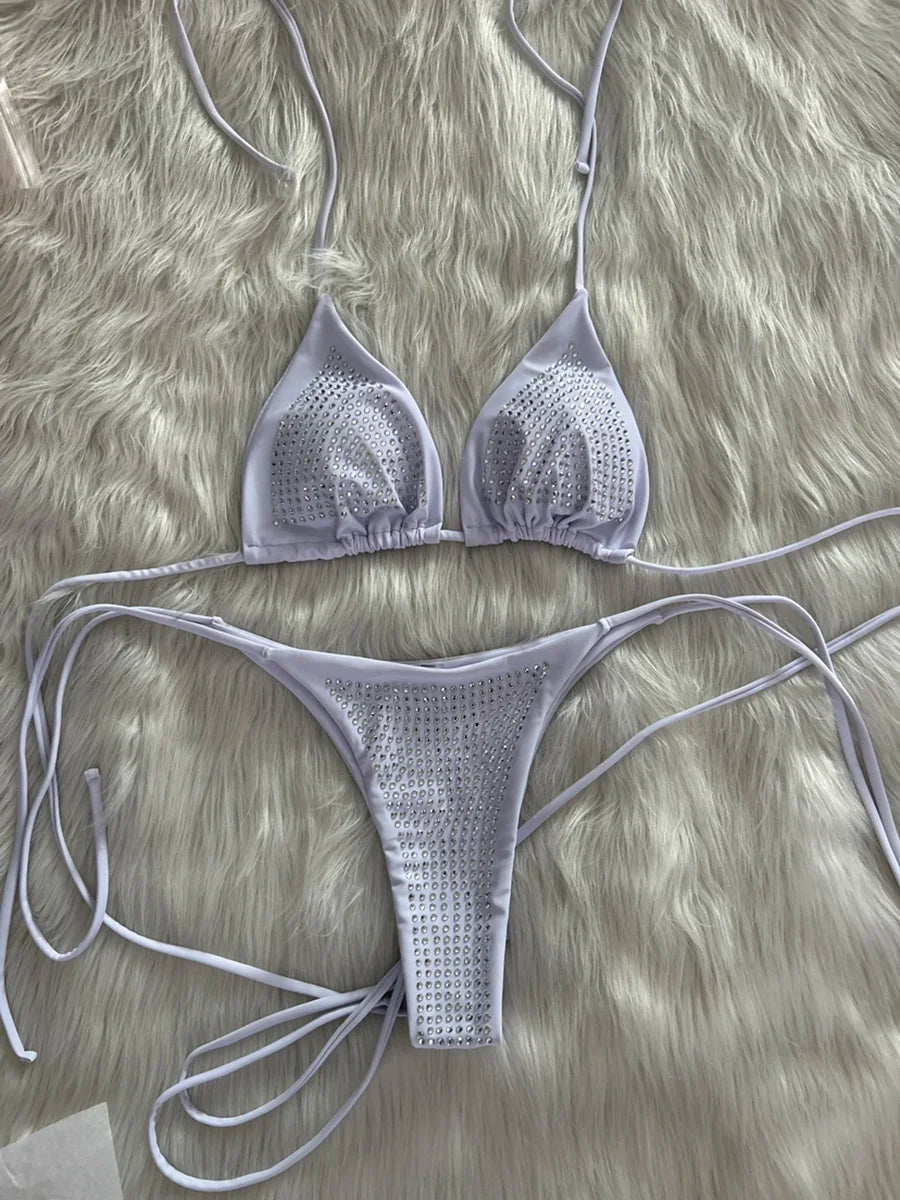 Glitzer Bikini-Set mit Pailletten – Glamour für Strand & Pool