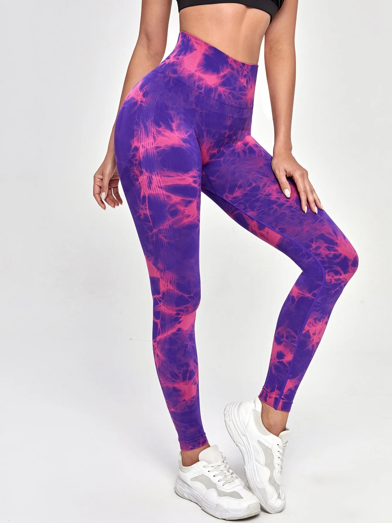 Tie-Dye Yoga Leggings – Stylisch, Figurformend & Super Bequem