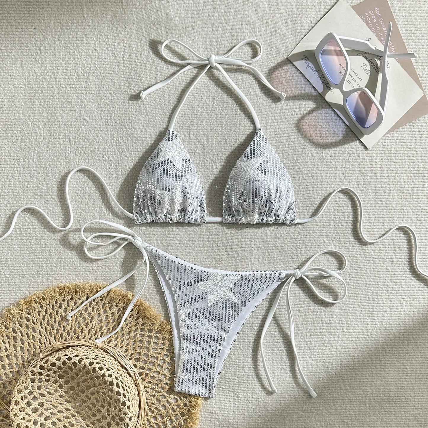 Star Pailletten Bikini – funkelnd, brasilianisch & voller Summer-Vibes