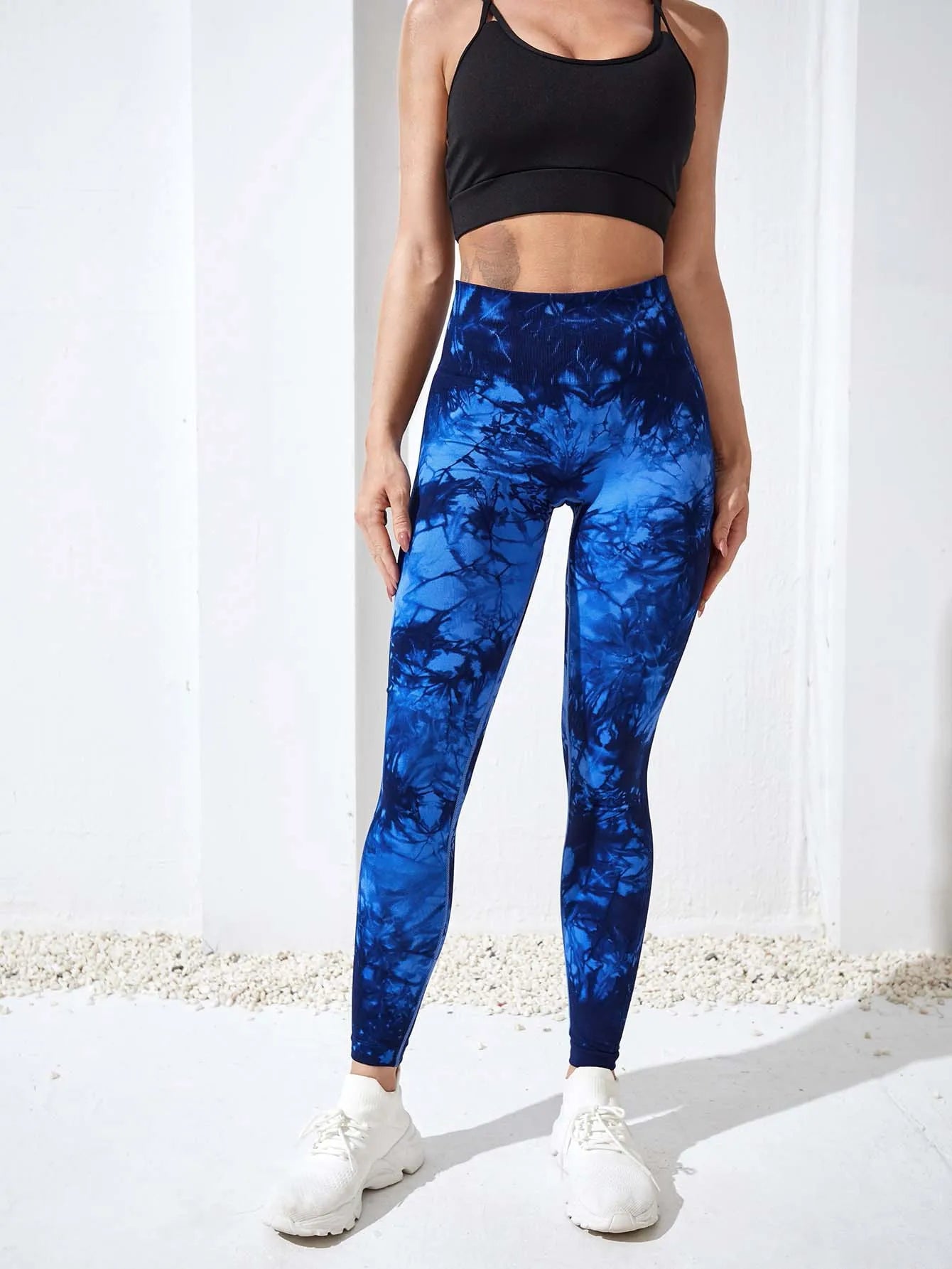 Tie-Dye Yoga Leggings – Stylisch, Figurformend & Super Bequem