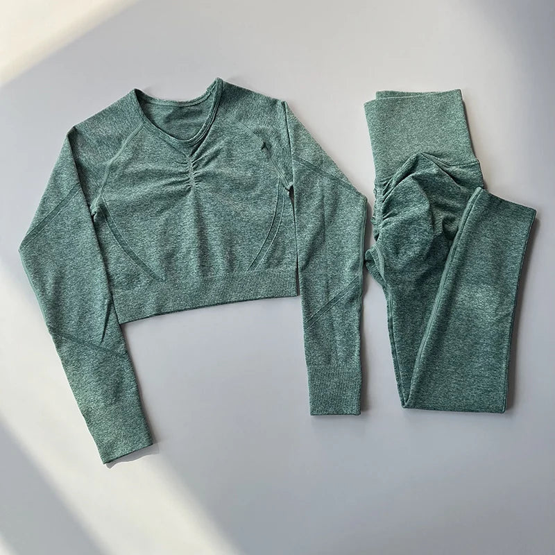 2-teiliges Nahtloses Yoga-Set – Perfekt für dein Workout