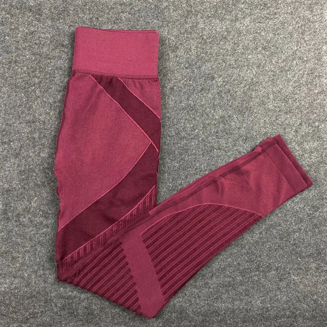 Seamless Knitted High‑Waist Leggings – Quick‑Dry & Hip‑Lifting Power