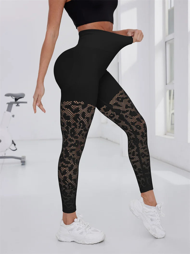 TRY TO BN Sport‑Leggings – Nahtlose Mesh‑Power für dein Workout