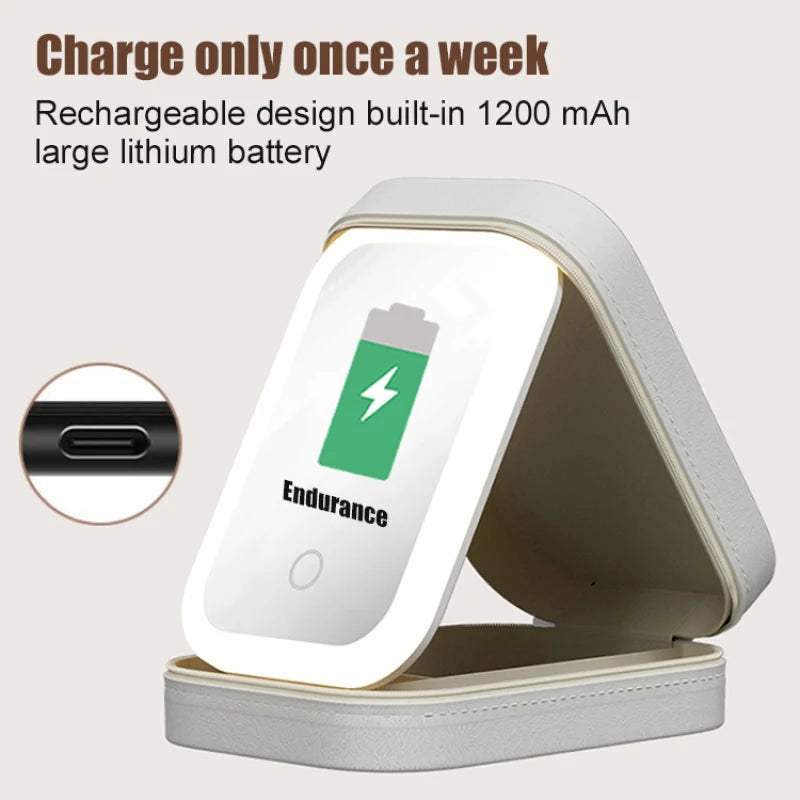 Make-up Aufbewahrungsbox mit LED-Spiegel – Dein Beauty-Must-have für unterwegs! 💋