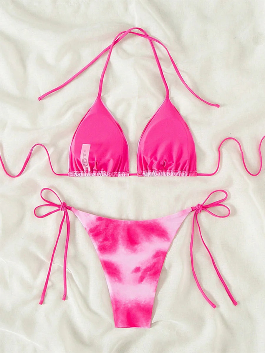 Tie-Dye Bikini-Set – farbenfroh, sexy & absolut im Trend