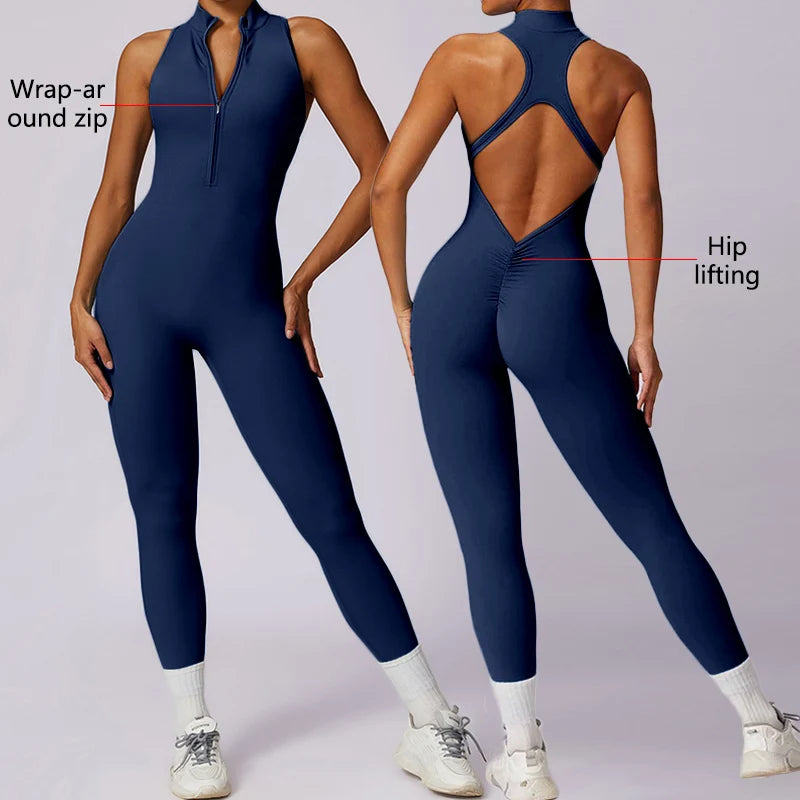 Rückenfreier Sport-Jumpsuit – Sexy, Funktional & Perfekt für dein Workout