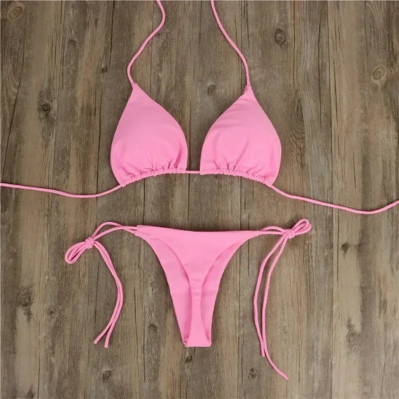 Seitlich gebundener G-String Bikini – minimalistisch, feminin & ultra sexy