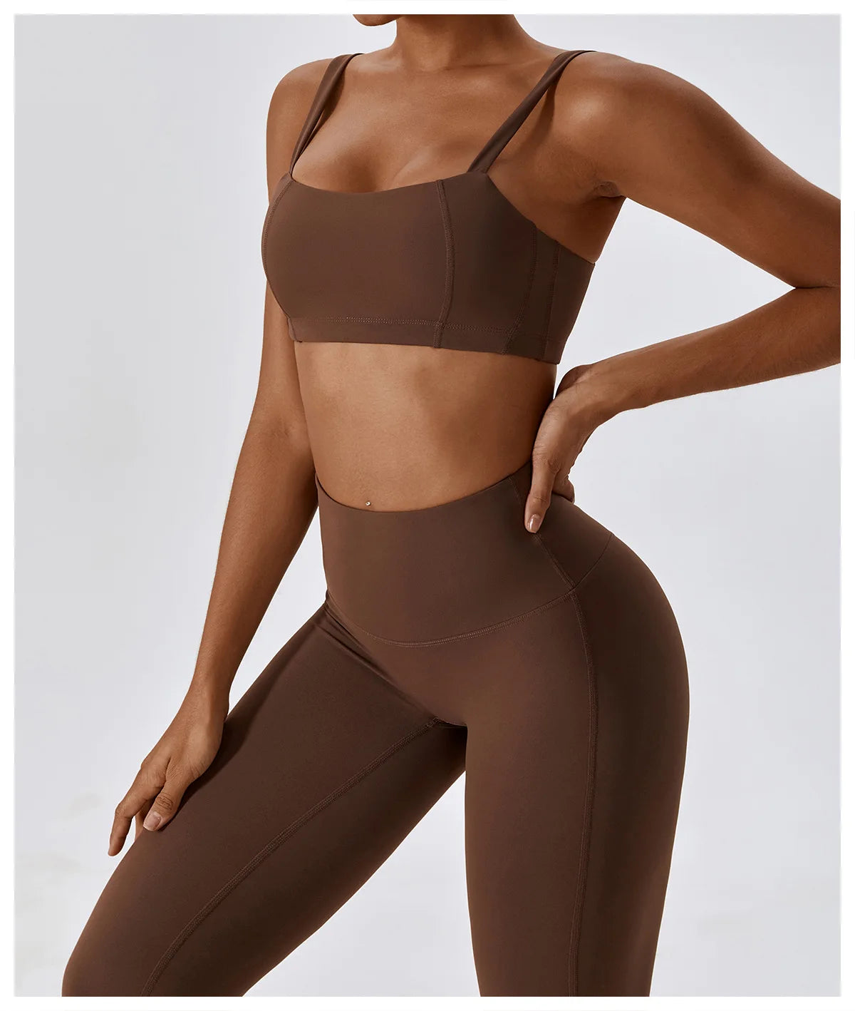 2-teiliges Yoga-Set – Nude Feel für Höchsten Komfort und Stil