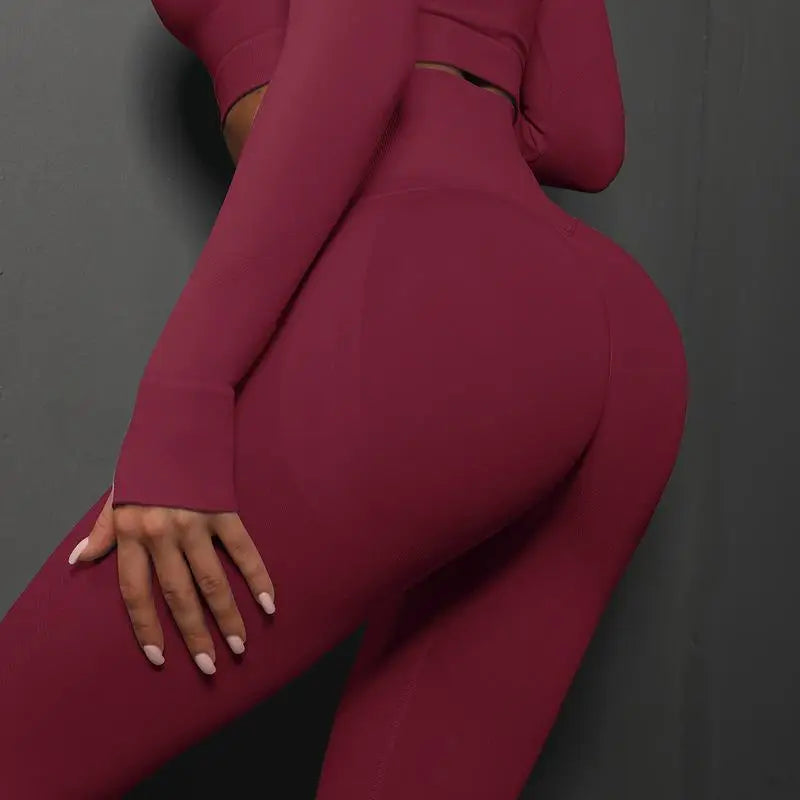 Nahtlose Fitness-Leggings – Push-Up & Hohe Taille für Perfekten Halt