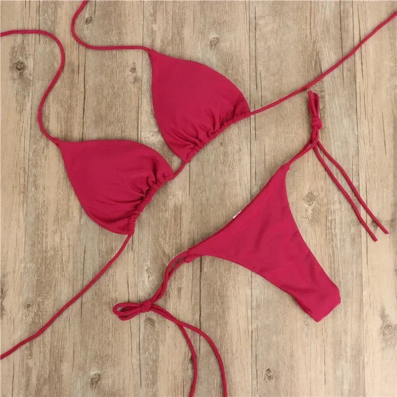 Seitlich gebundener G-String Bikini – minimalistisch, feminin & ultra sexy
