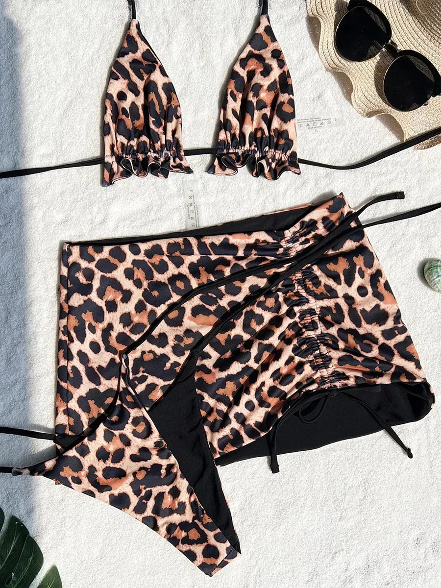 Wendbarer 3-teiliges Bikini-Set – zwei Styles in einem!