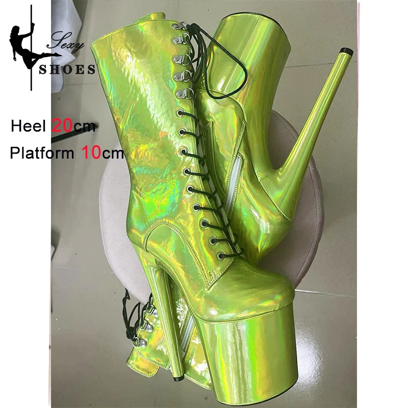 Laser Shine Ankle Boots – Für deinen glänzenden Auftritt