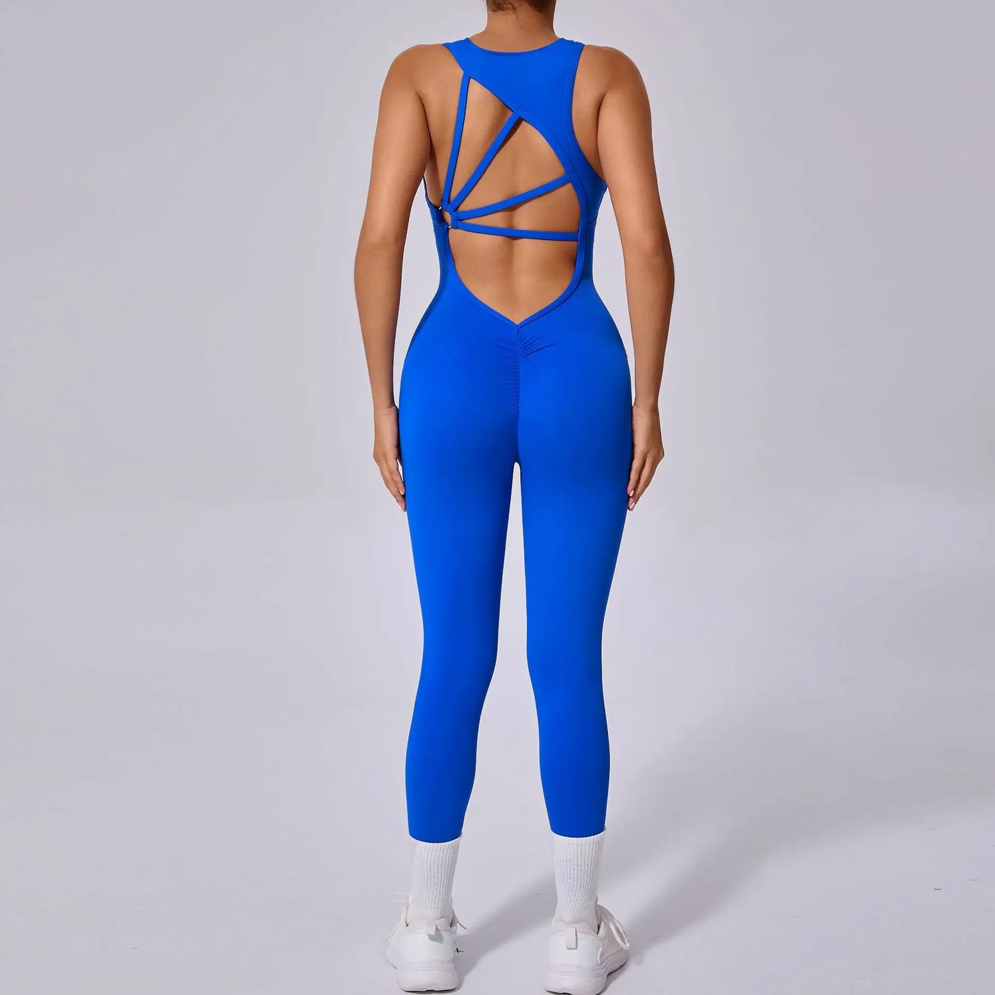Rückenfreier Yoga-Overall – Stylischer Einteiler für Sport & Fitness