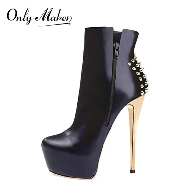 Ready to Rule – mit den Onlymaker Rivet Ankle Boots ✨