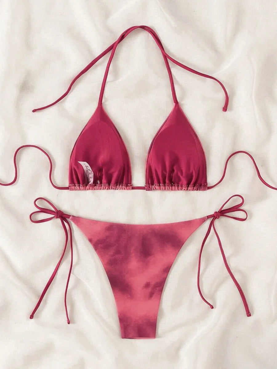 Tie-Dye Bikini-Set – farbenfroh, sexy & absolut im Trend