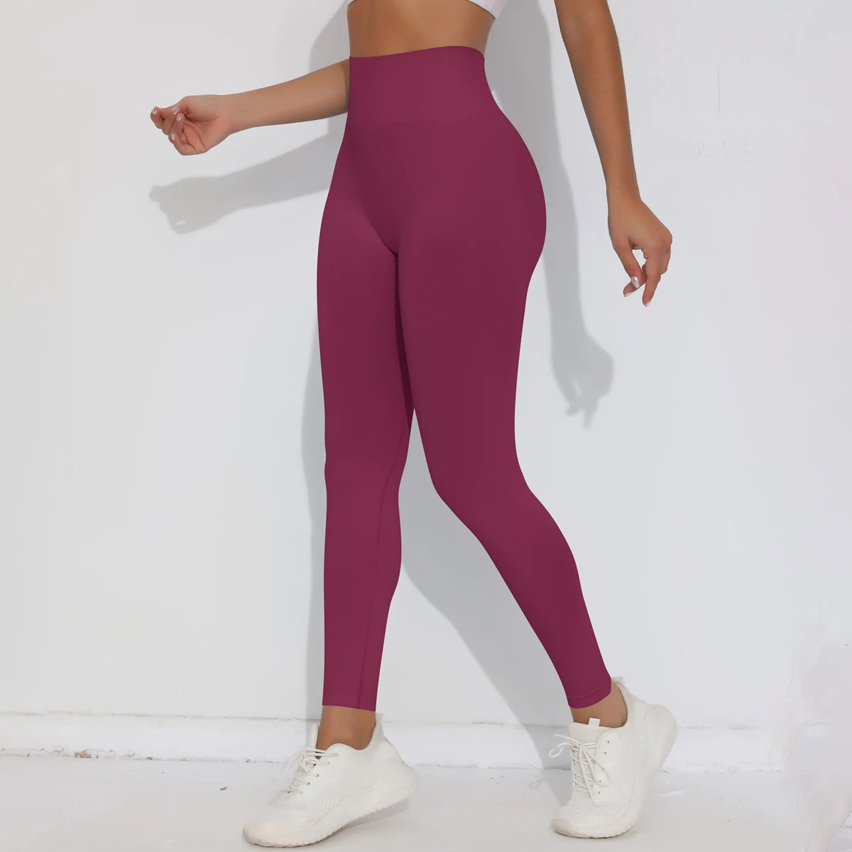 V-Butt Yoga Leggings – High-Waist Fitnesshose mit Push-Up-Effekt