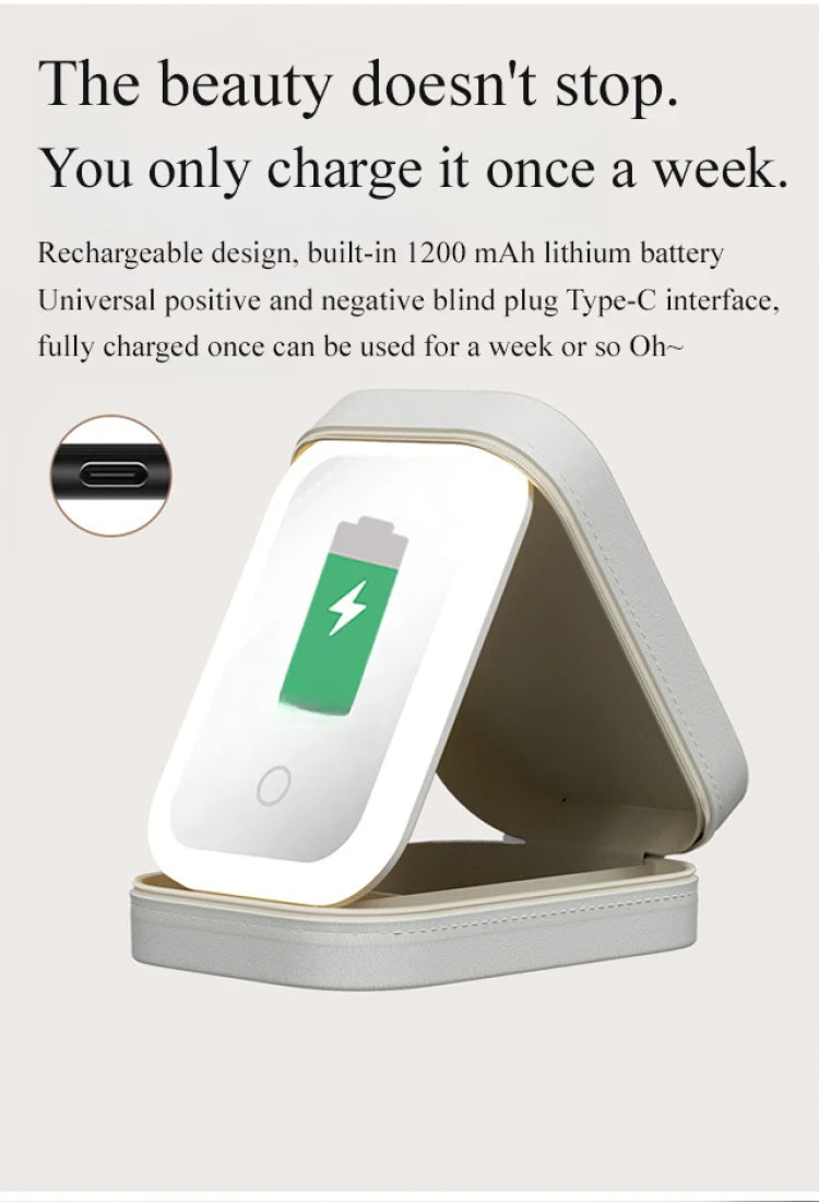 Make-up Aufbewahrungsbox mit LED-Spiegel – Dein Beauty-Must-have für unterwegs! 💋