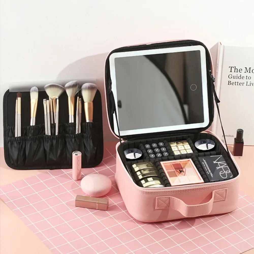 Make-up Organizer mit Spiegelleuchte – deine Beauty-Oase to go!