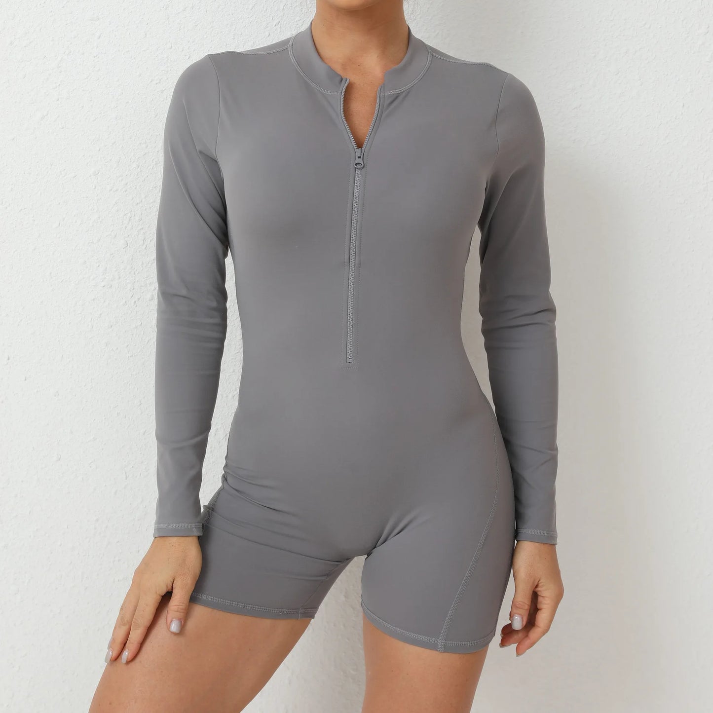 V-Rücken Scrunch Sport-Jumpsuit – Perfekte Kombination aus Style & Performance