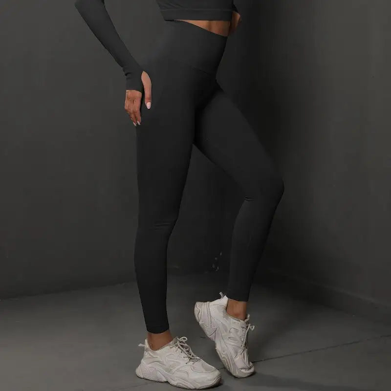 Nahtlose Fitness-Leggings – Push-Up & Hohe Taille für Perfekten Halt