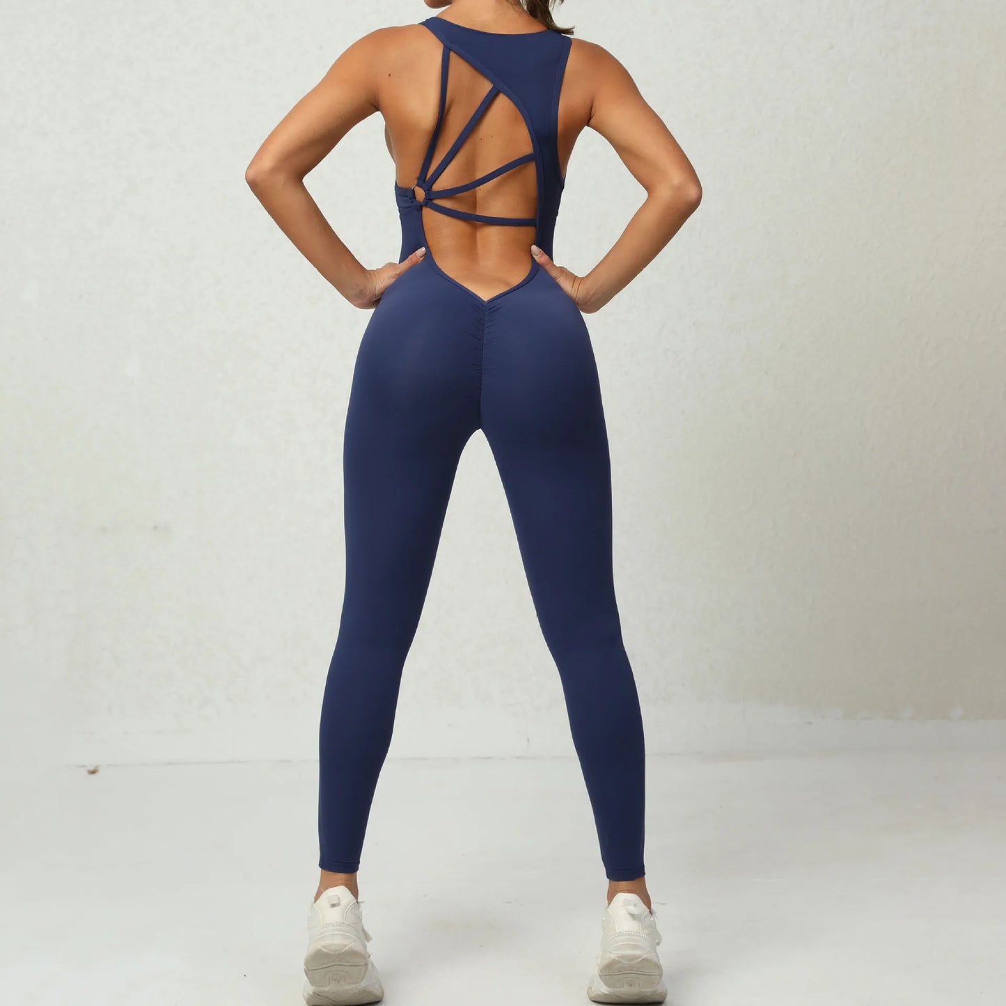 Rückenfreier Yoga-Overall – Stylischer Einteiler für Sport & Fitness