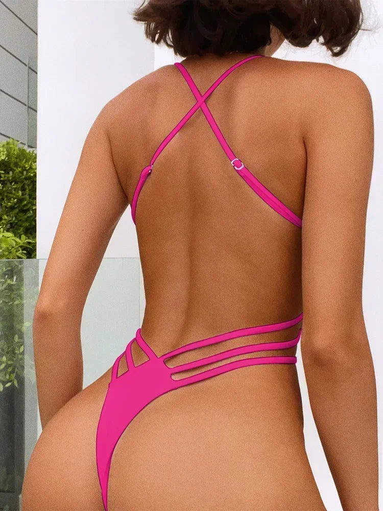 Micro-Tanga Monokini – minimalistisch, sexy & rückenfrei