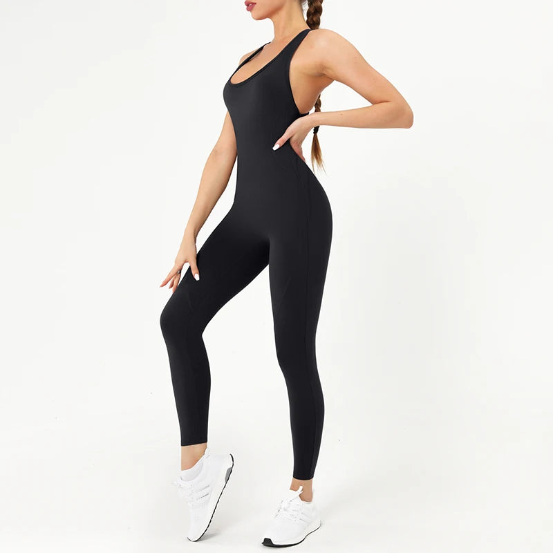 Rückenfreier Sport-Jumpsuit – Sexy, Funktional & Perfekt für dein Workout