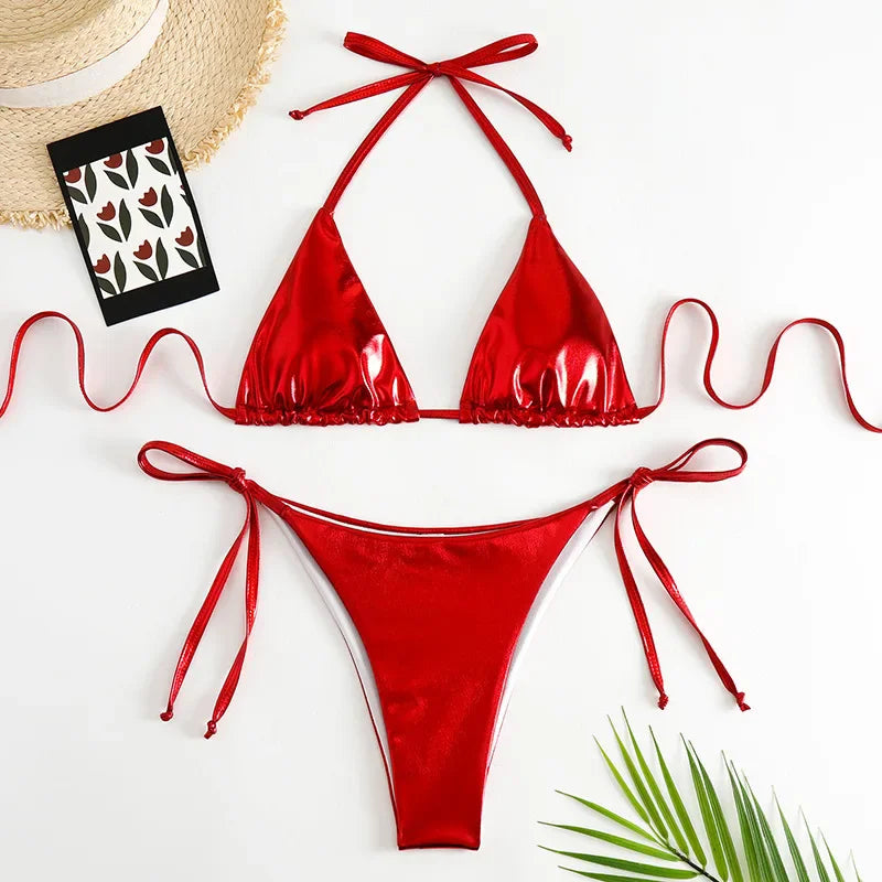 Fischschuppen Bikini-Set – glänzend, sexy & absolut mermaid vibes