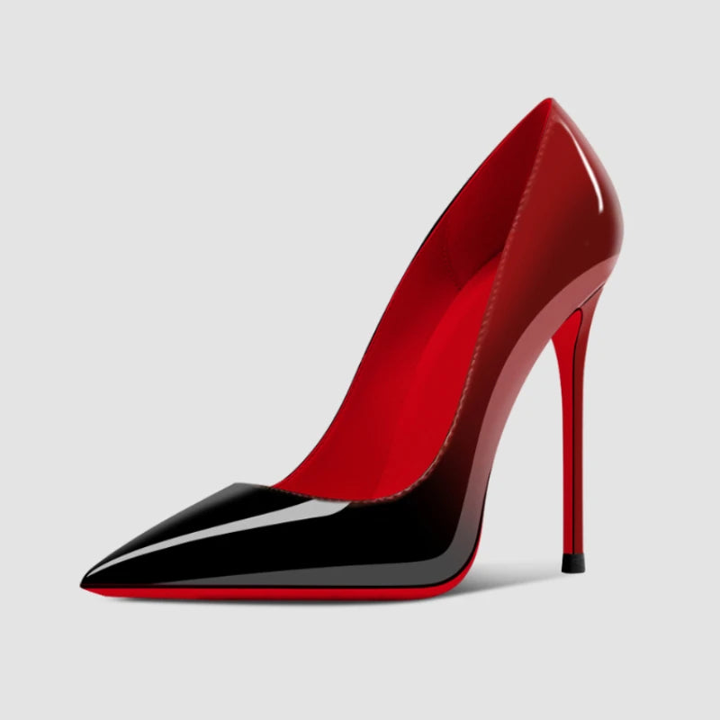 Black Statement Heels mit roter Sohle – Klassisch. Sexy. Selbstbewusst.