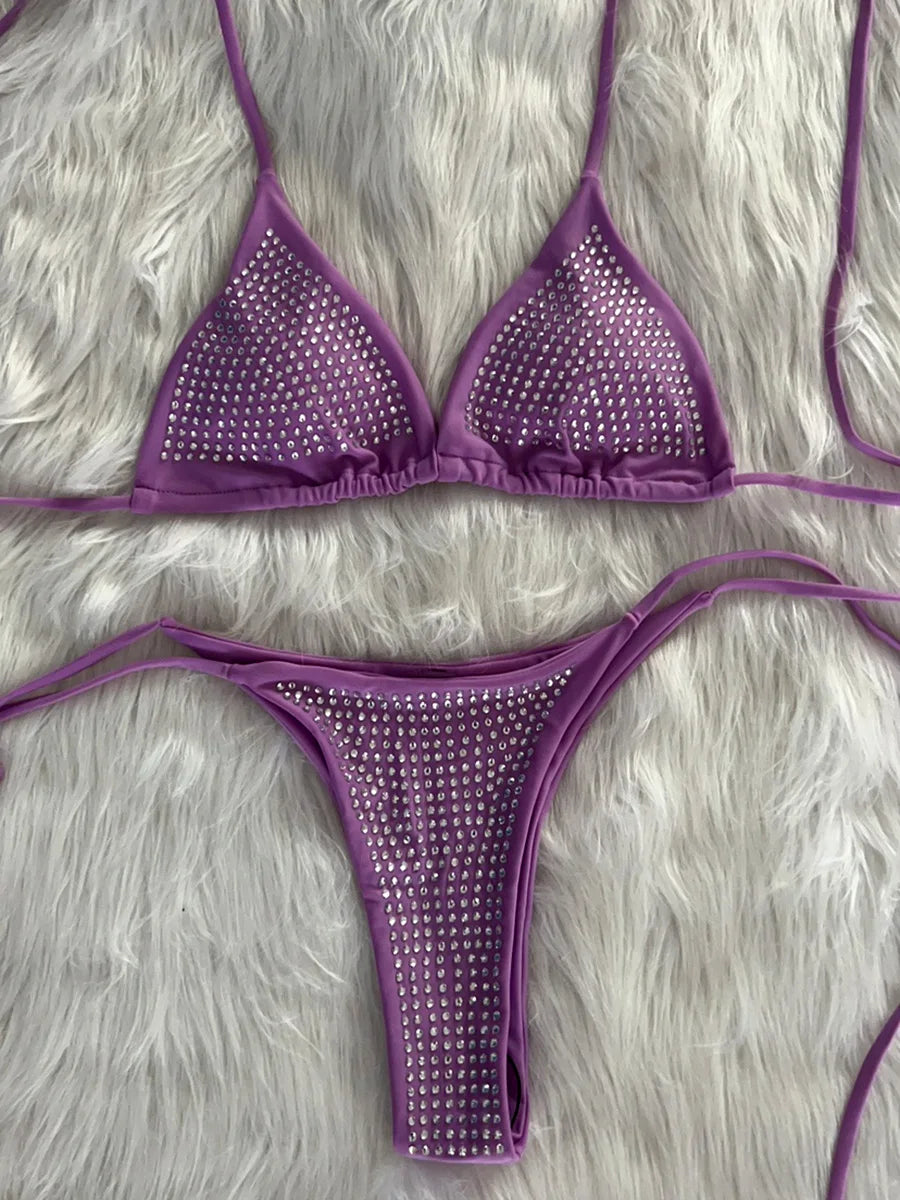 Glitzer Bikini-Set mit Pailletten – Glamour für Strand & Pool