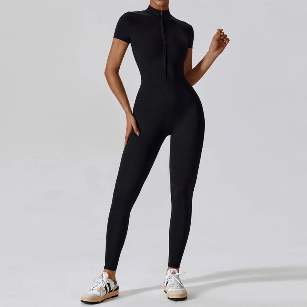 Slim Fit Zipper Jumpsuit – Feminine Power in One Piece