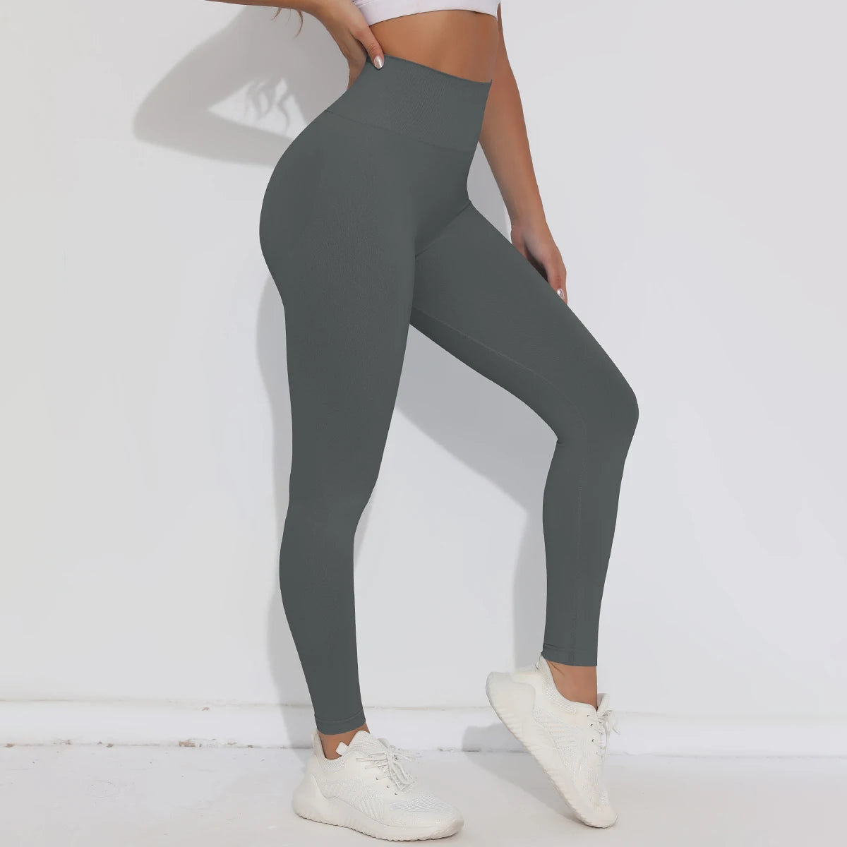 V-Butt Yoga Leggings – High-Waist Fitnesshose mit Push-Up-Effekt
