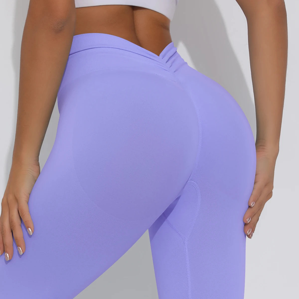 V-Butt Yoga Leggings – High-Waist Fitnesshose mit Push-Up-Effekt