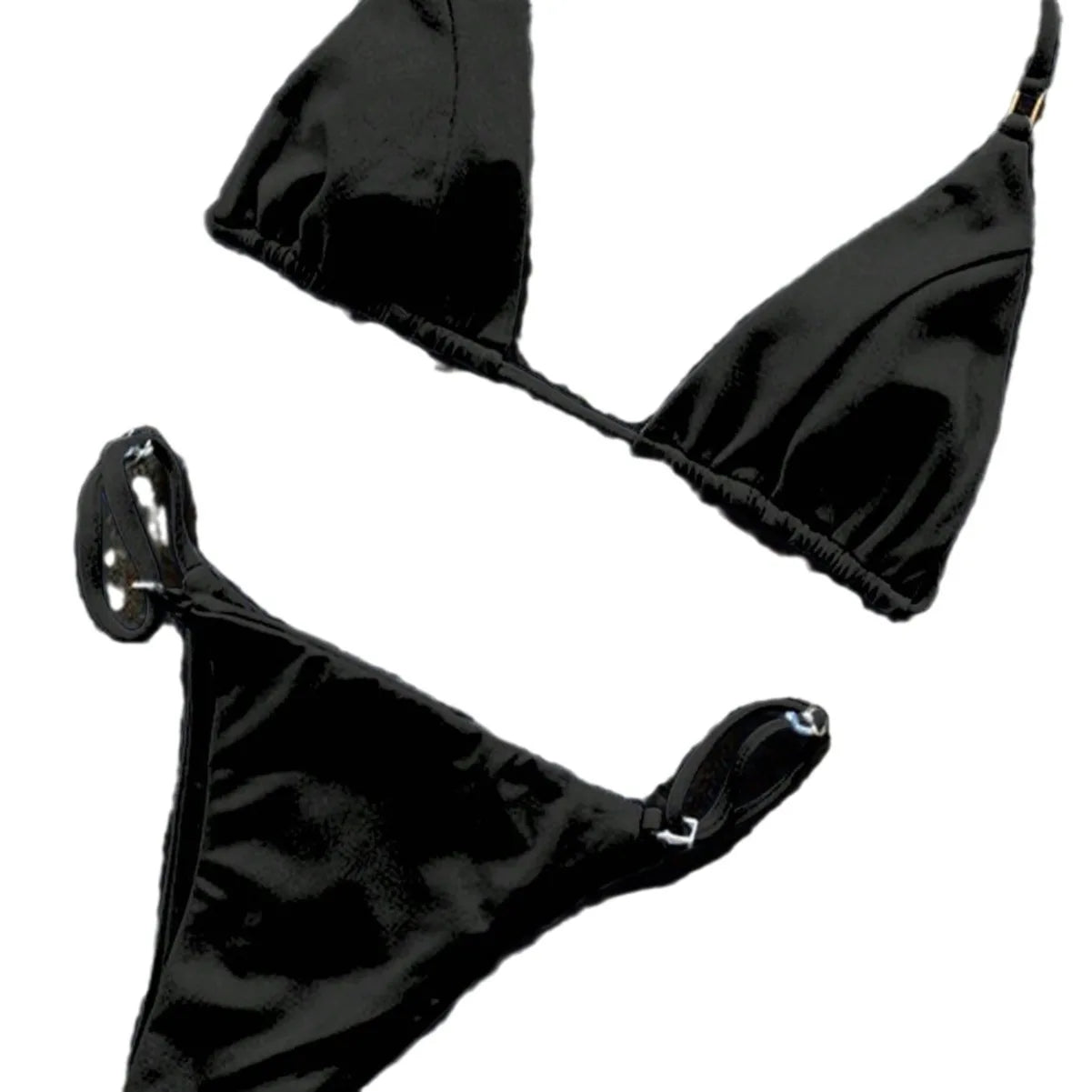 Minimalistischer Schnür-Bikini – Sexy, schlicht & angesagt