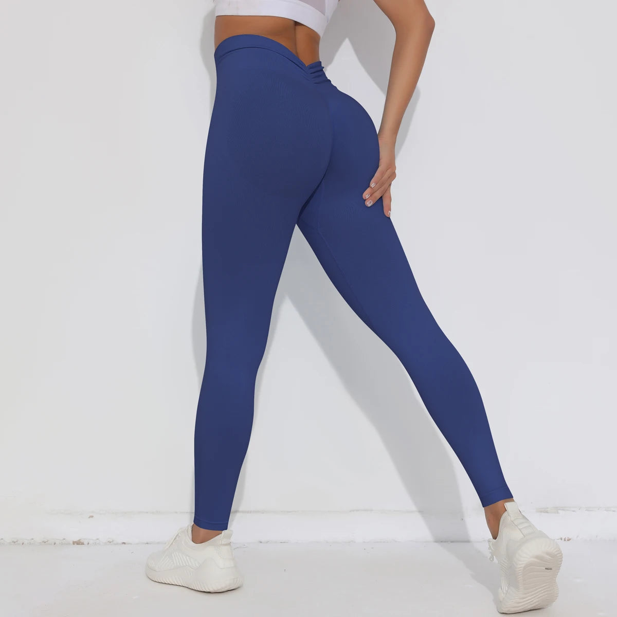 V-Butt Yoga Leggings – High-Waist Fitnesshose mit Push-Up-Effekt