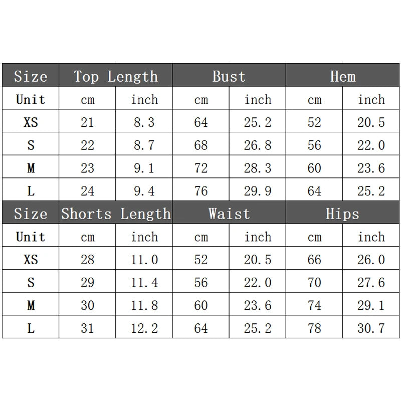 Impact Shorts Set – Power Look für dein Workout