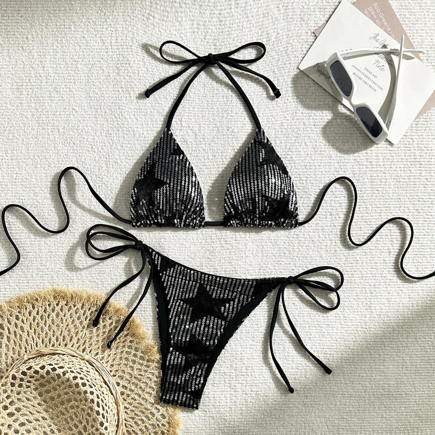 Star Pailletten Bikini – funkelnd, brasilianisch & voller Summer-Vibes