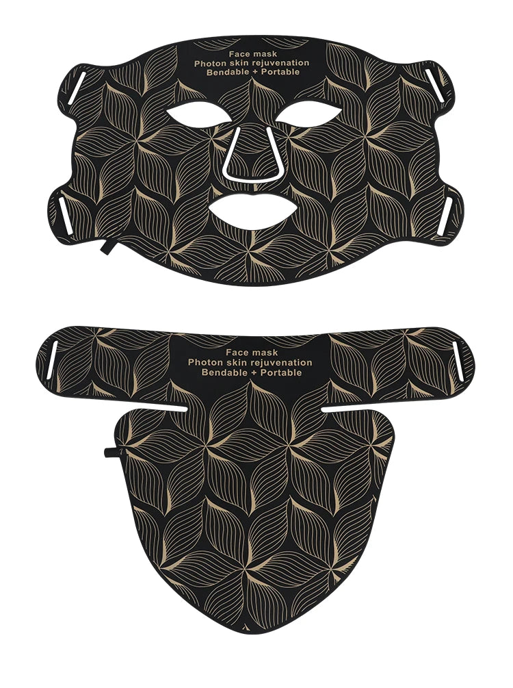 LED-Gesichtsmaske mit Halsabdeckung – Professionelle Lichttherapie für strahlende Haut