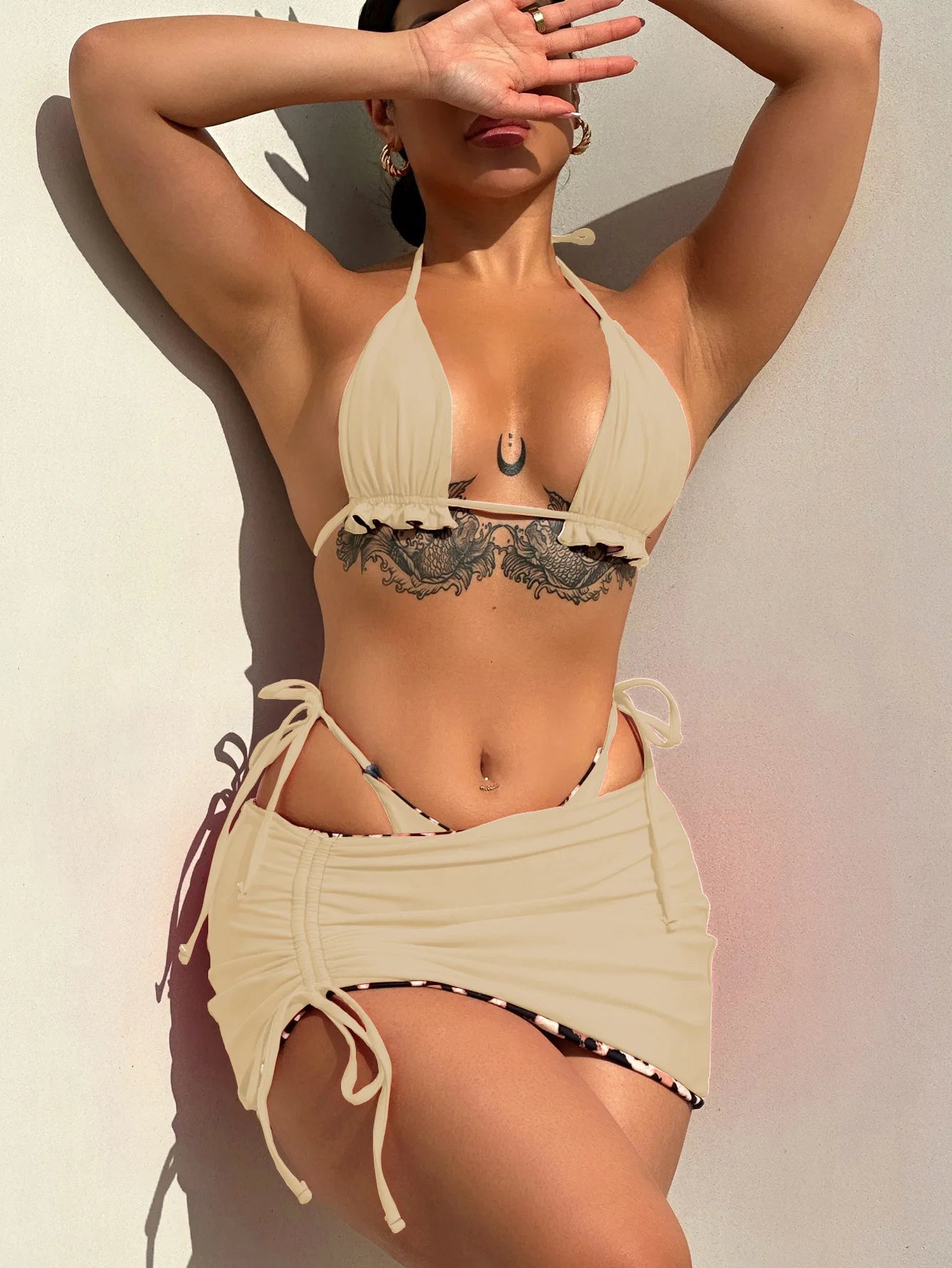 Wendbarer 3-teiliges Bikini-Set – zwei Styles in einem!