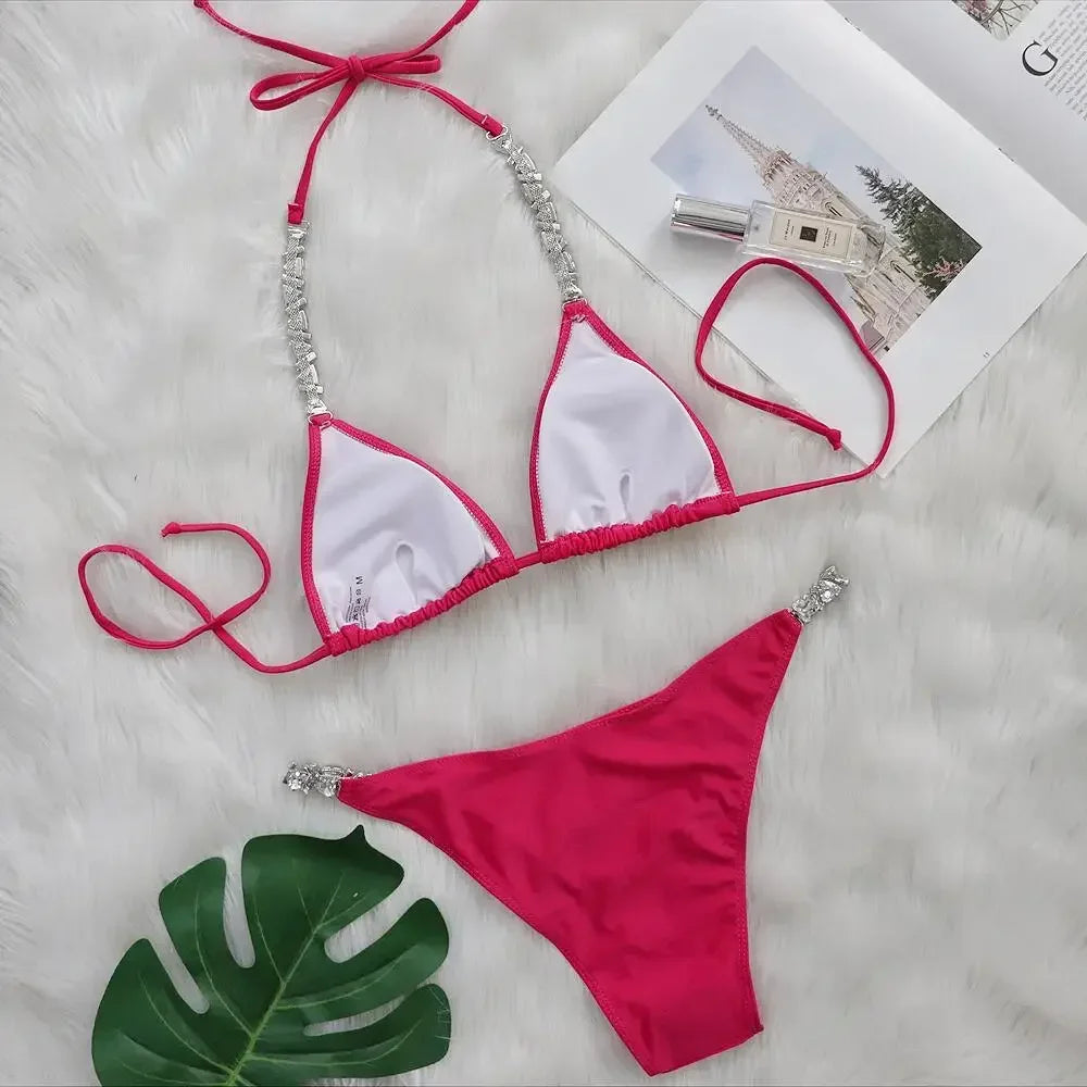 Strass Push-up Bikini – luxuriös, feminin & perfekt für glamouröse Sommer-Looks