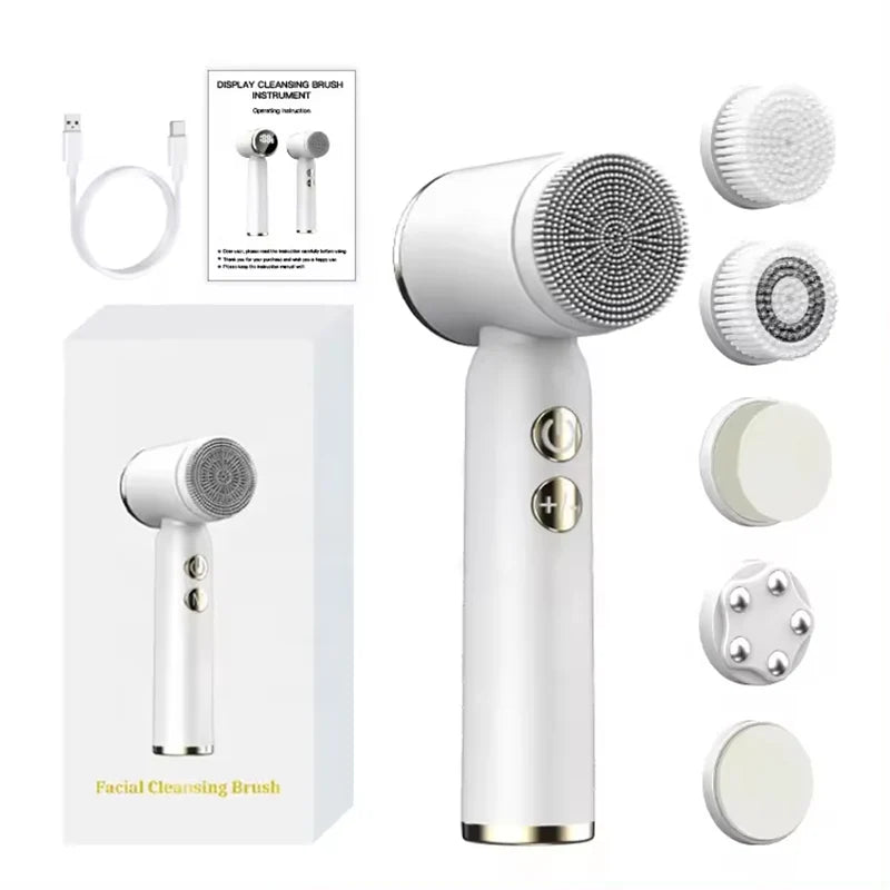 6-in-1 Gesichtsreinigungsbürste mit LED-Display – Dein Beauty-Upgrade für strahlende Haut! ✨