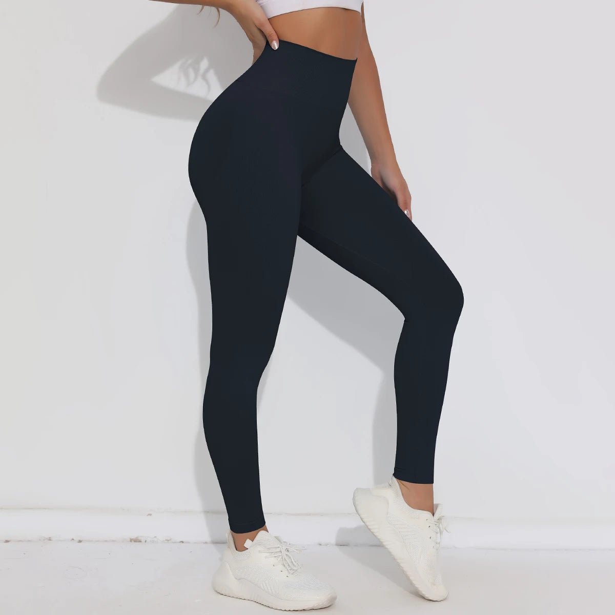 V-Butt Yoga Leggings – High-Waist Fitnesshose mit Push-Up-Effekt