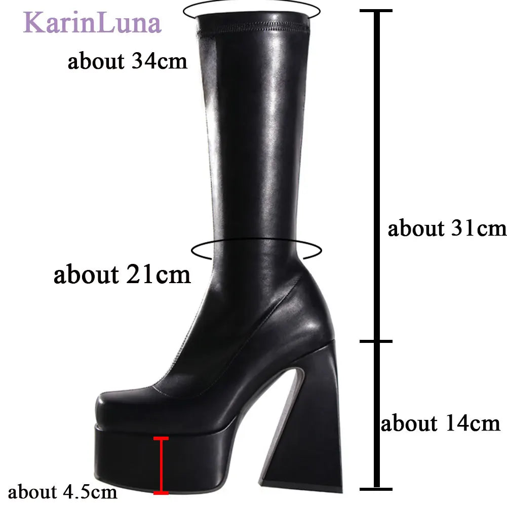 Platform Ankle Boots mit Zipper – Streetstyle trifft Statement