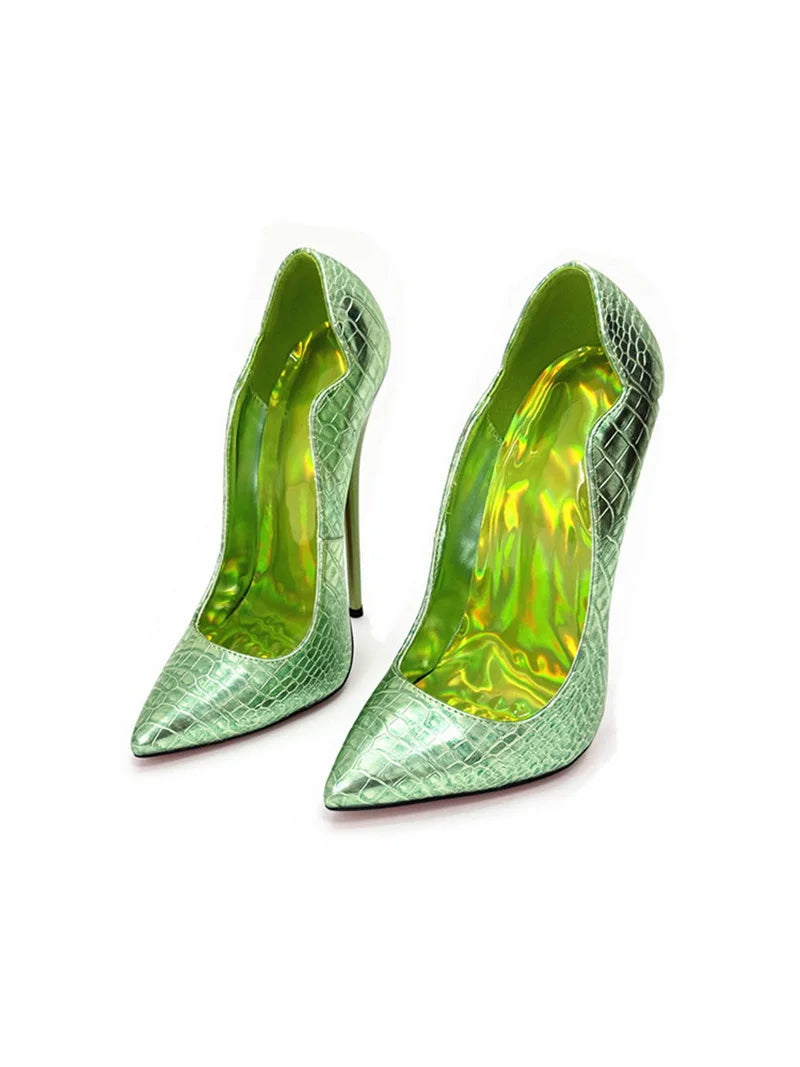 FHC Croco Ballerina Heels – Ballet meets Bold